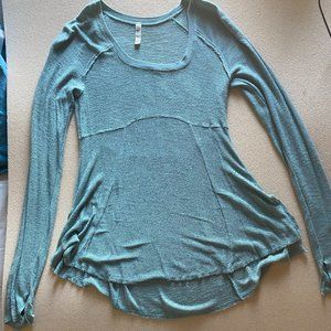 Free People Babydoll Seafoam Green Top (Small)